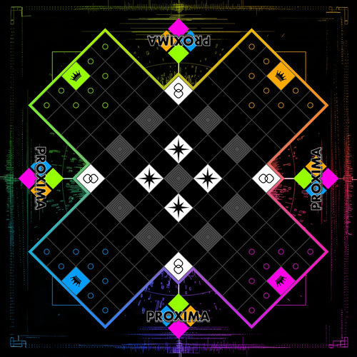 Proxima cross-shaped game board